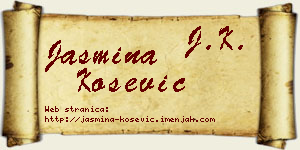 Jasmina Košević vizit kartica